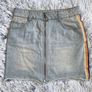 Epic Threads Zipper Denim Skirt Size 10 Blue